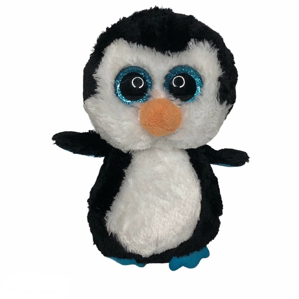 Ty Beanie Boos Waddles Penguin Glitter Eyes
